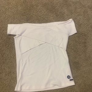 Hollister off the shoulder criss cross top